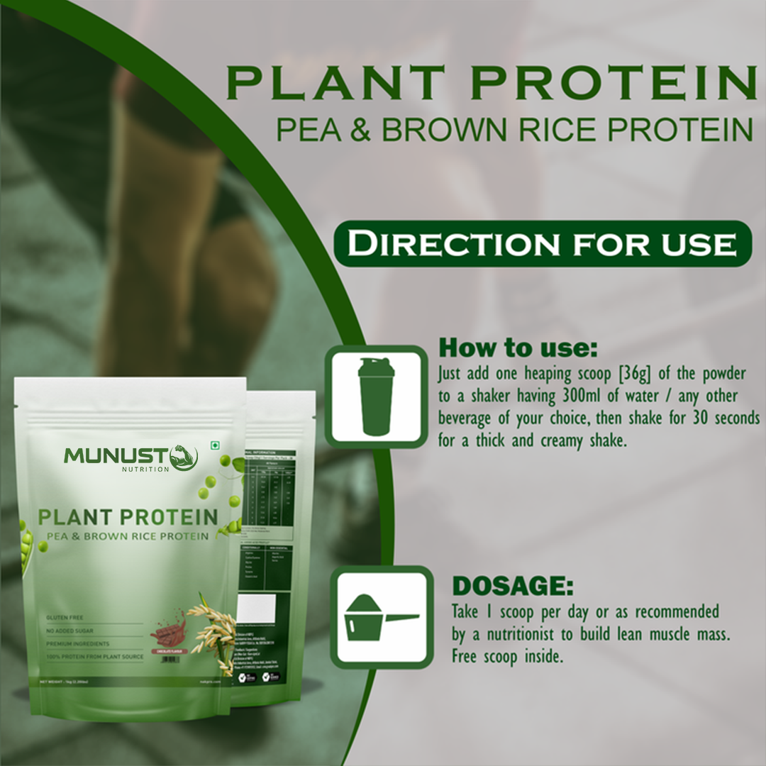 MUNUST® Plant Protein Powder | Plant Based Protein