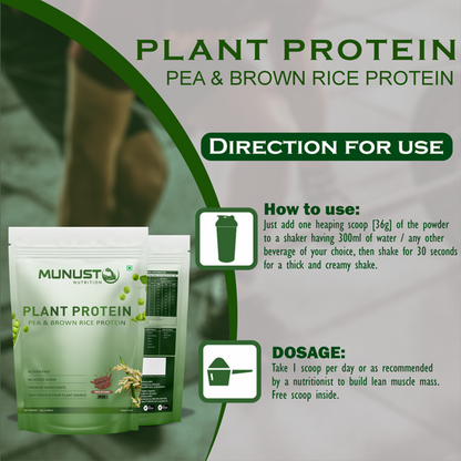 MUNUST® Plant Protein Powder | Plant Based Protein
